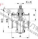 D81X衛(wèi)生級(jí)卡箍式蝶閥外形結(jié)構(gòu)圖