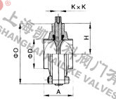 D61X衛生級焊接蝶閥外形結構圖
