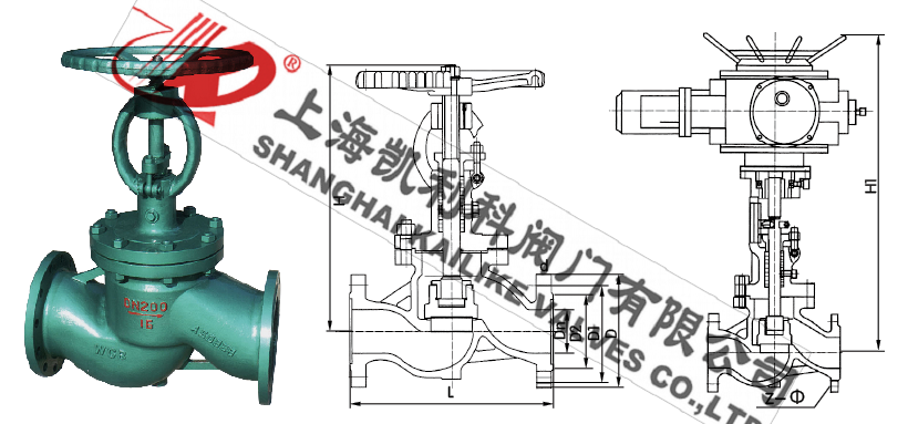 NKJ41H真空截止閥外形結構圖