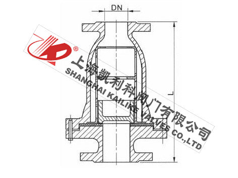HC41X節(jié)能梭式止回閥外形結(jié)構(gòu)圖