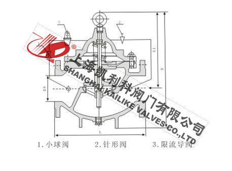 LH45X限流止回閥外形結(jié)構(gòu)圖