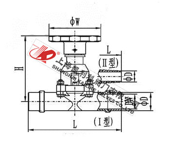 GM-(H)真空隔膜閥外形結(jié)構(gòu)圖