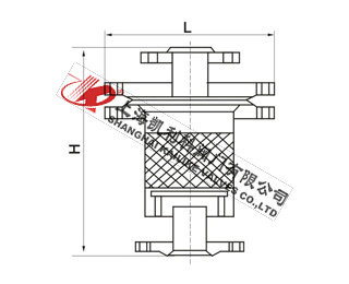 ZHQ-1礫石管道阻火器外形結(jié)構(gòu)圖