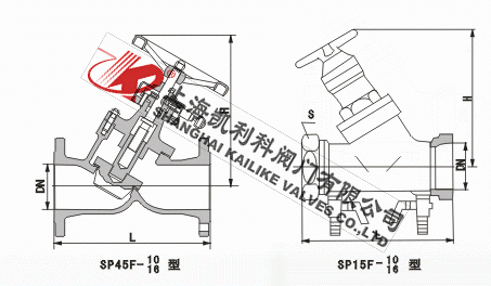 SP45F數字鎖定靜態平衡閥外形結構圖