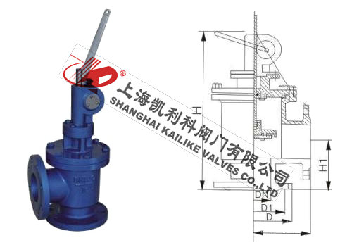 SD44X手動快開排泥閥外形結構圖