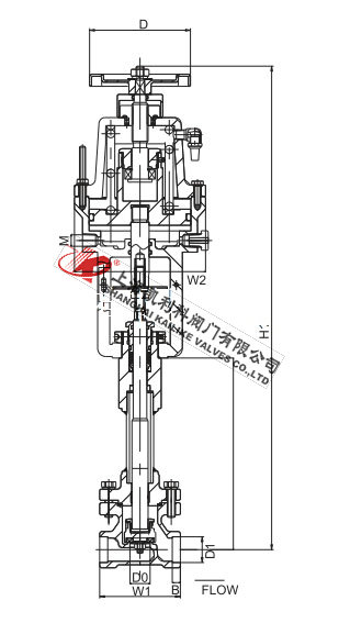 DJ661F、DJ661YLNG系統低溫緊急切斷閥外形結構圖