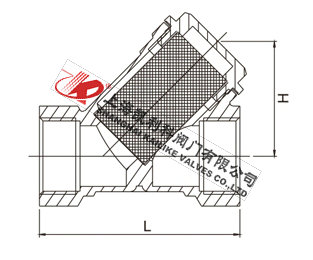 GL11H黃銅過濾器外形結構圖